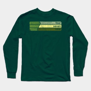 479 - Retro Lines Long Sleeve T-Shirt